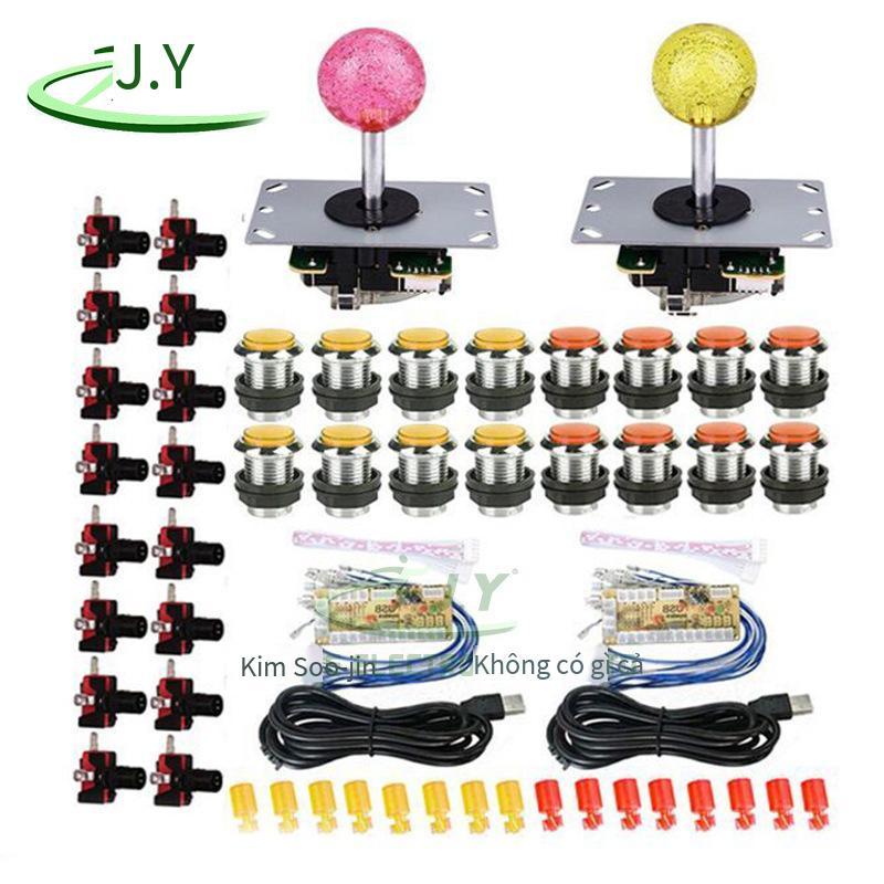 Bộ nút điều khiển USB phong cách mới nhất DIY cần điều khiển arcade đôi phù hợp với King of Fighters tay cầm điều khiển trò chơi phụ kiện nhà máy cung cấp