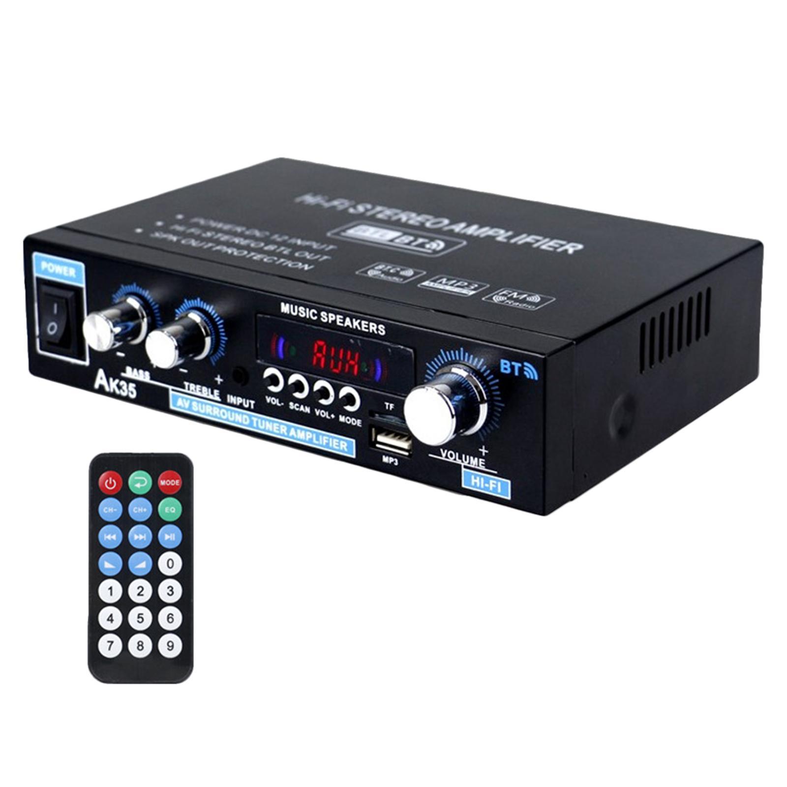 Professional Mini 400W + 400W Audio Power Amplifier Receiver for Car CD DVD