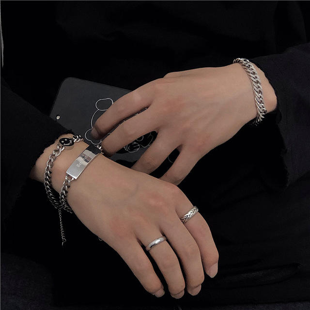 Lắc tay nam nữ Hàn Quốc vòng tay dây xích