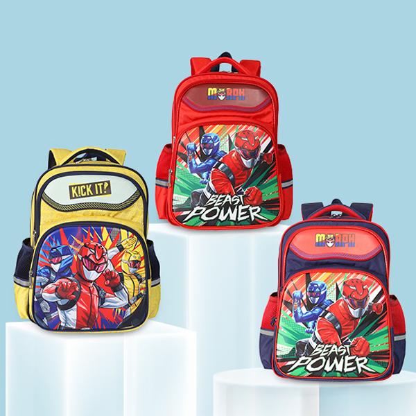 Ba Lô Học Sinh Cấp 1 Siêu Nhẹ - BL1076ML_SN2_RED_RED - 2 Siêu Nhân Power Rangers Morph