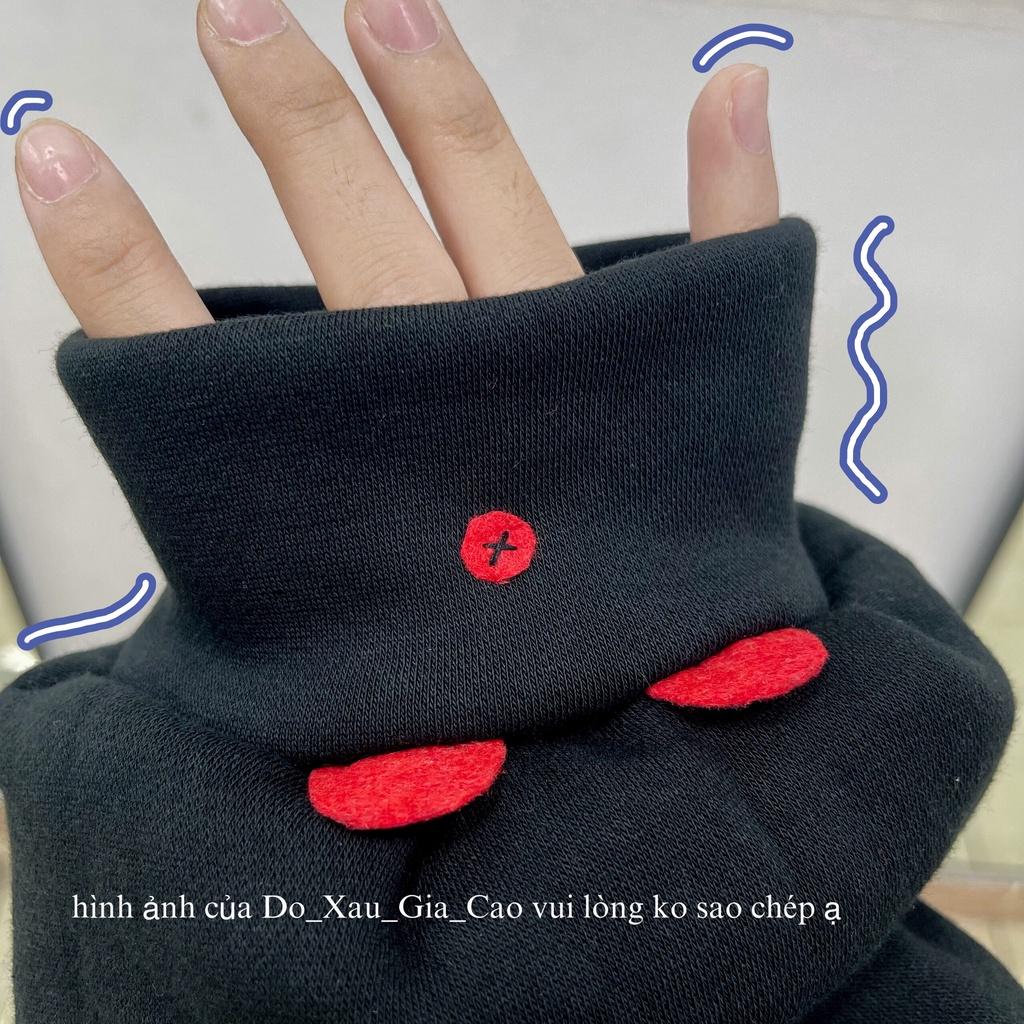 Áo khoác nữ hoodie tay bồng Chất vải nỉ bông.