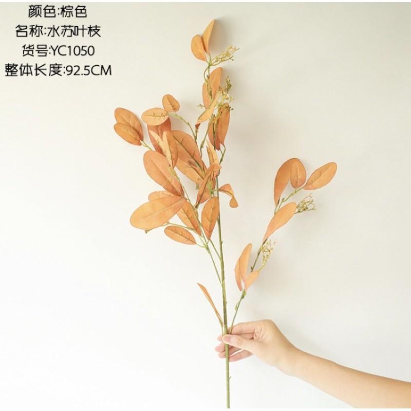 Giả cành lá lá oliu giả cành oliu lụa cành lá đỏ