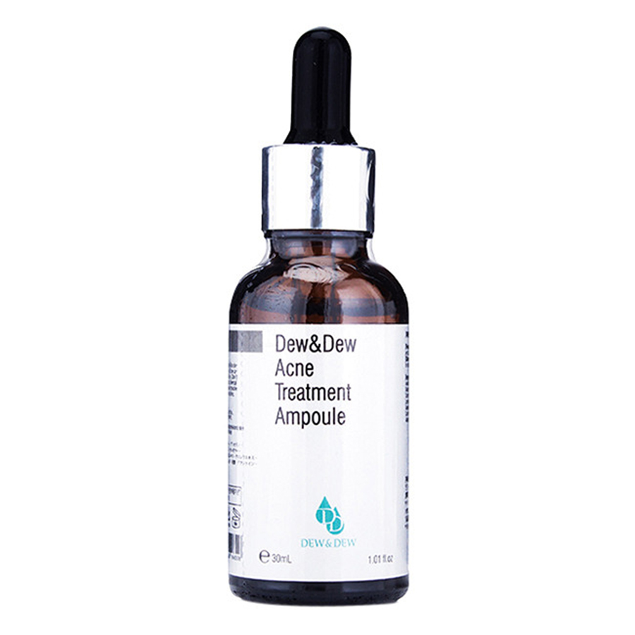 Combo Hot Serum làm giảm mụn Dew&Dew Acne Treatment Ampoule + Serum làm giảm vết thâm , Phục Hồi Da 7 In 1 Dew&Dew Luxury Cell Collagen Peptide Ampoule