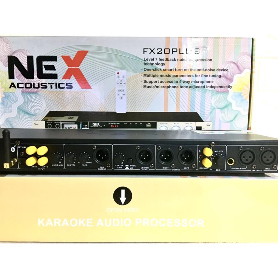 Vang Cơ FX20 PLus Có Điều Khiển Từ Xa Chống Hú . Kết Nối Quang Học OPTICAL, BLUETOOTH, USB, AV..