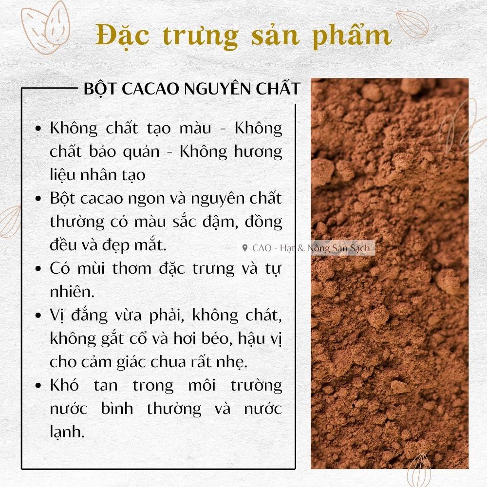 [500GR] Bột Cacao Đaklak CAO FOOD nguyên chất 100% loại đặc biệt thơm ngon