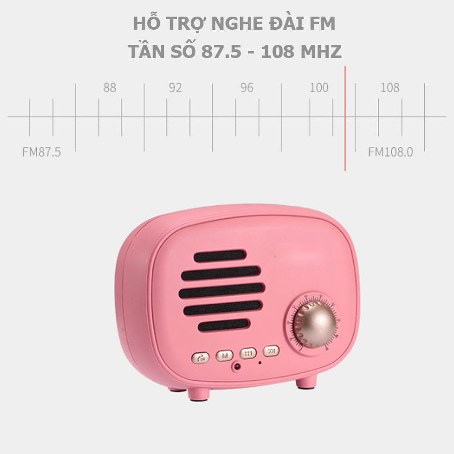 Loa Nghe Nhạc FT-BT01Hỗ Trợ Bluetooth, Thẻ Nhớ, Nghe Đài FM