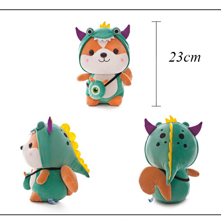 Gấu Bông Sóc Shiba Cosplay Ngộ Nghĩnh Chibi