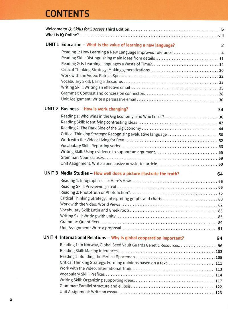 Sách ngoại văn: Sách Ngoại Văn - Q: Skills for Success 3rd Edition