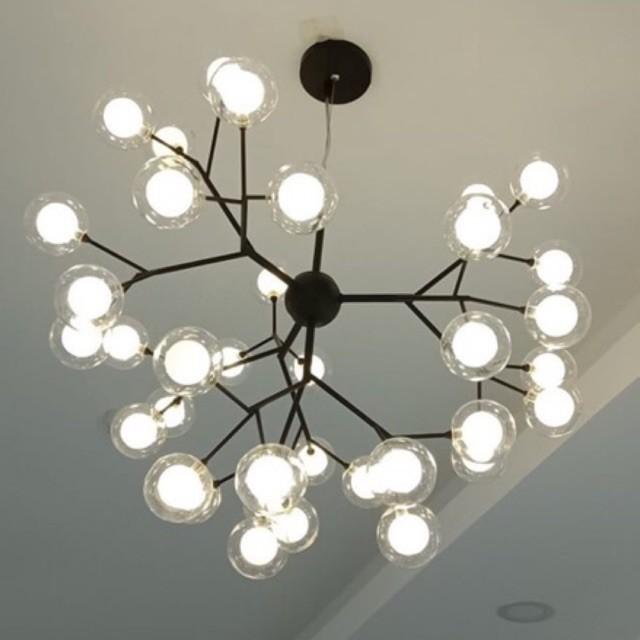 Đèn chùm thả trần trang trí 27 bóng phong cách hiện đại, đèn trần, đèn trang trí, đèn decor