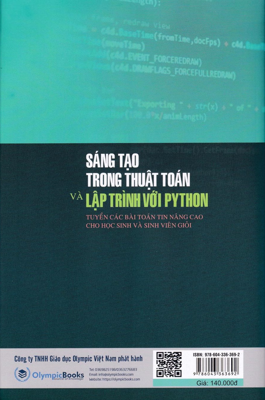 SÁNG TẠO TRONG THUẬT TOÁN VÀ LẬP TRÌNH VỚI PYTHON