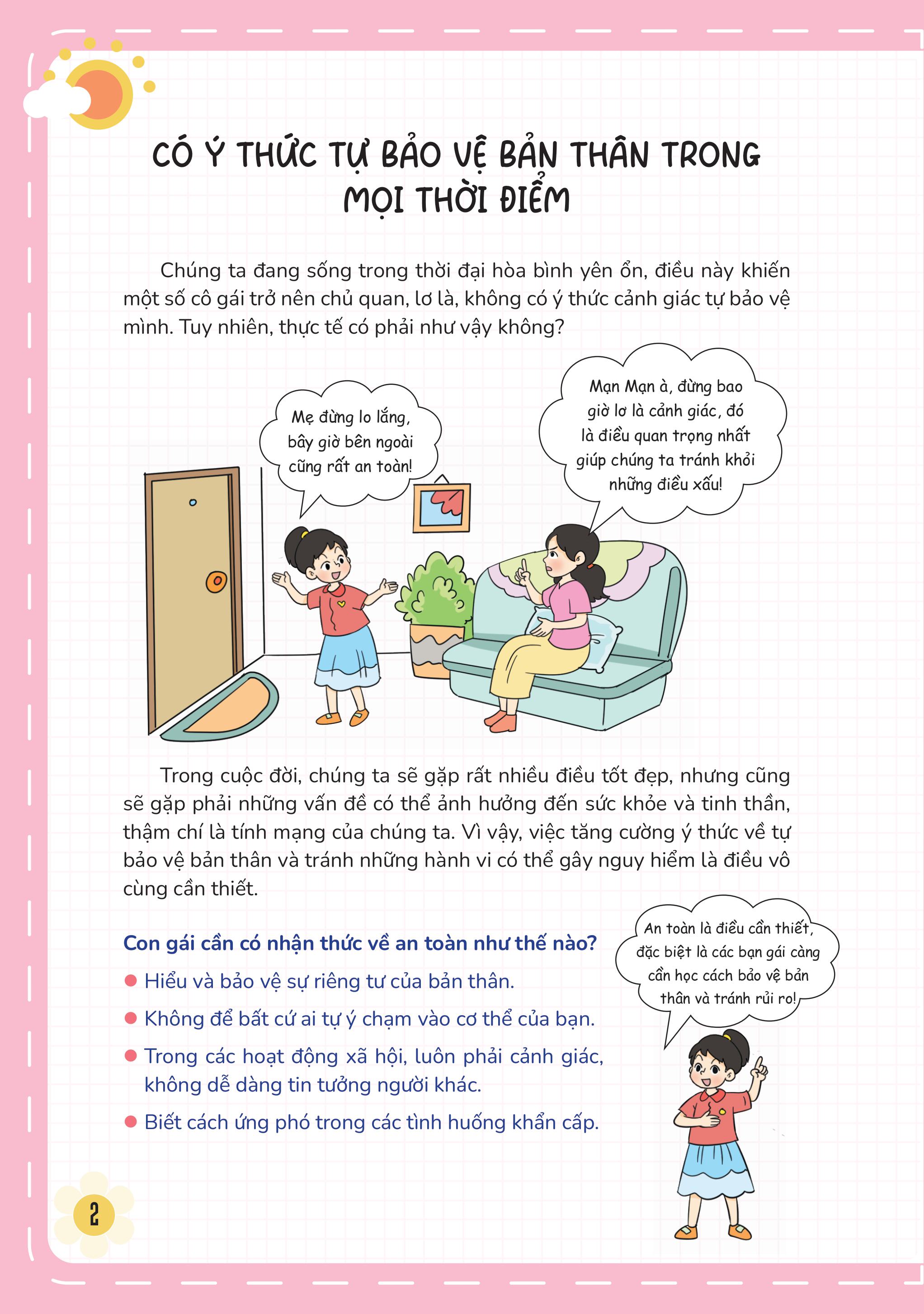 Sách - Con Gái À! Tự Bảo Vệ Mình Là Quan Trọng Nhất - Món Quà Trưởng Thành Dành Tặng Con Gái - Lý Bình