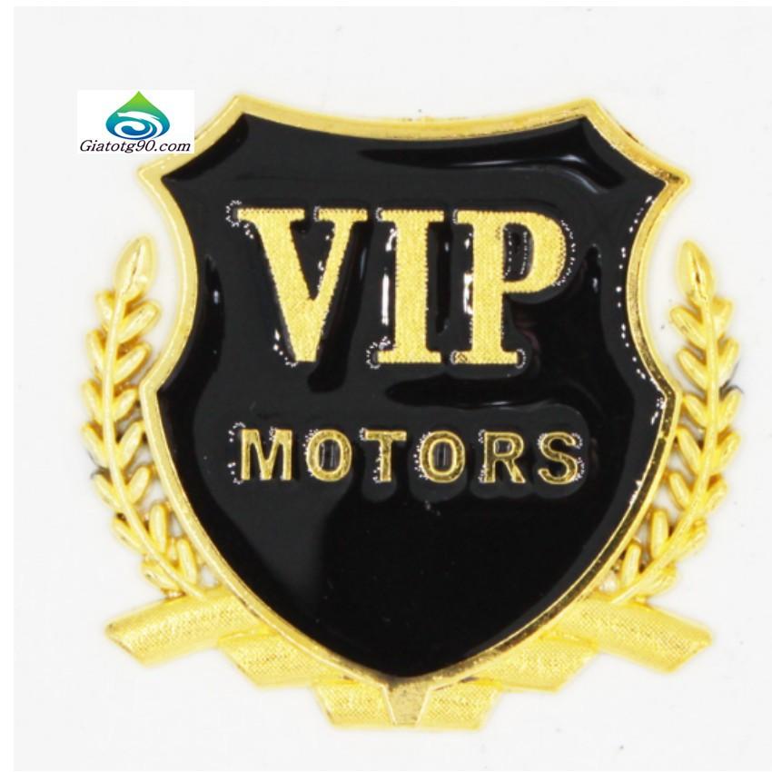 ️️ Lô Gô VIP Motor Gắn Xe Ô Tô 206277 2(vàng)
