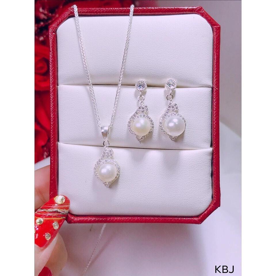 BỘ TRANG SỨC GỒM DC VÀ BÔNG TAI MẶT XOẮN SANG CHẢNH -