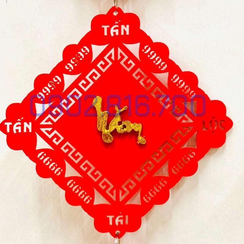 Câu đối nhung đỏ-Liễng nhung đỏ - Dây treo nhung đỏ CHÚC MỪNG NĂM MỚI-AN KHANG THỊNH VƯỢNG-VẠN SỰ NHƯ Ý trang trí tết