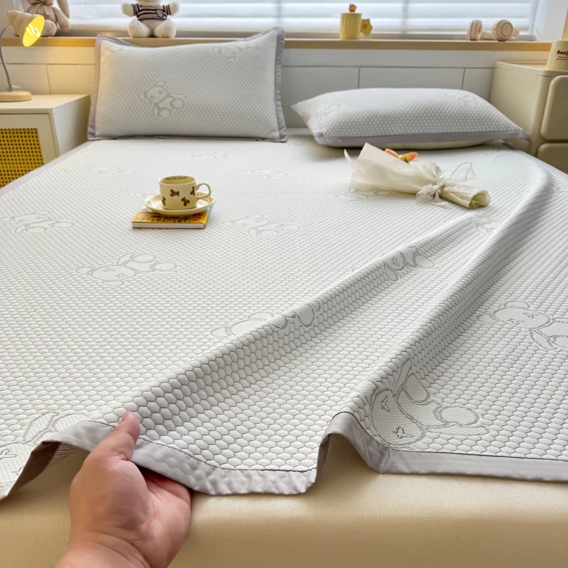 Chiếu Điều Hòa Băng Lạnh Dệt Hoa Văn Từ Sợi Băng Đậu Cảm Giác Mát Lạnh Có Thể Giặt Máy Làm Từ Tencel Mềm Mại