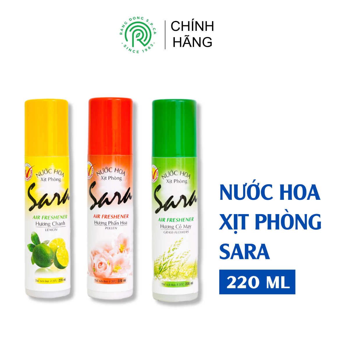 Nước Hoa Xịt Phòng Sara 220ml - Giao Mẫu Ngẫu Nhiên