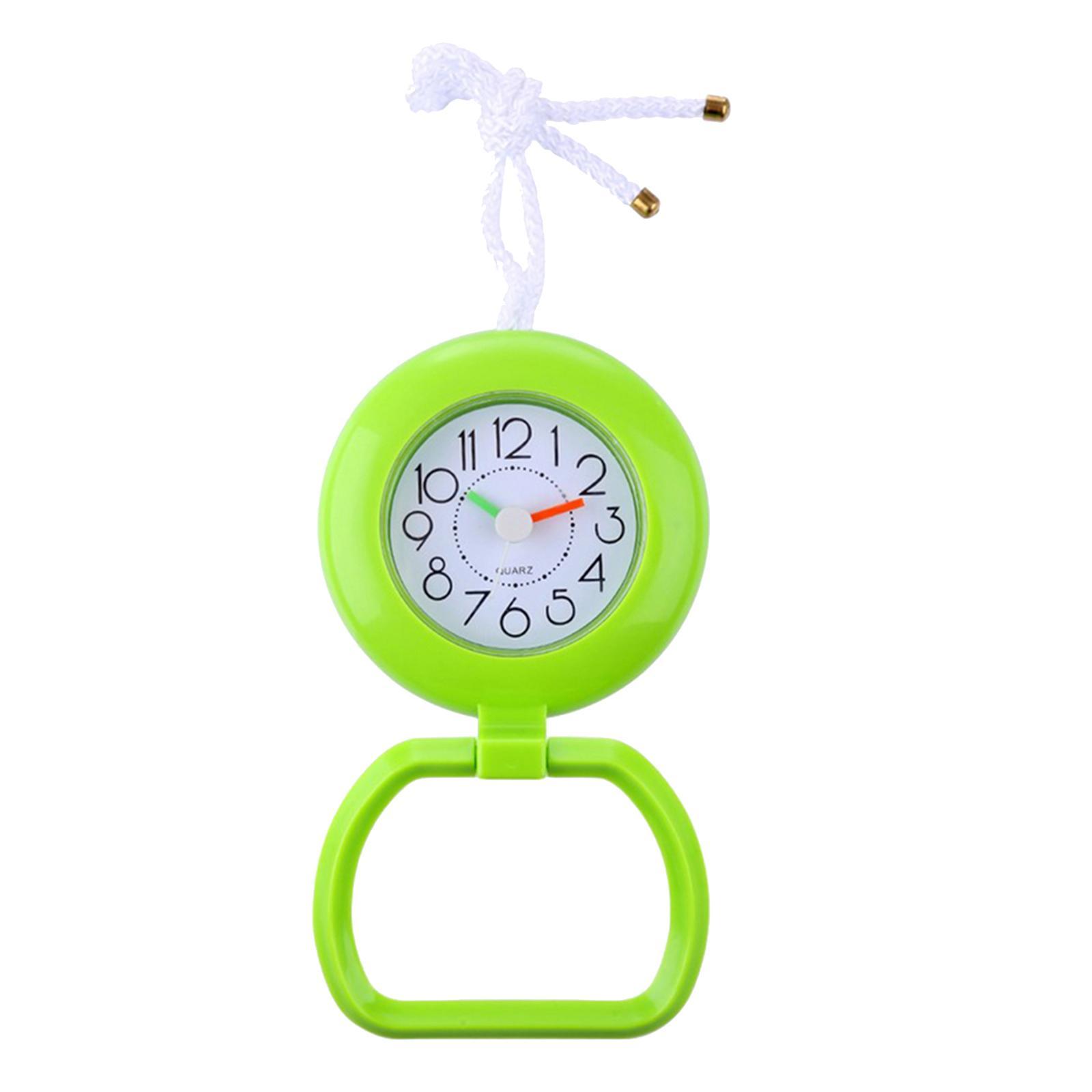Bathroom Shower Clock Waterproof Desk Clock Wall Clock Silent Green