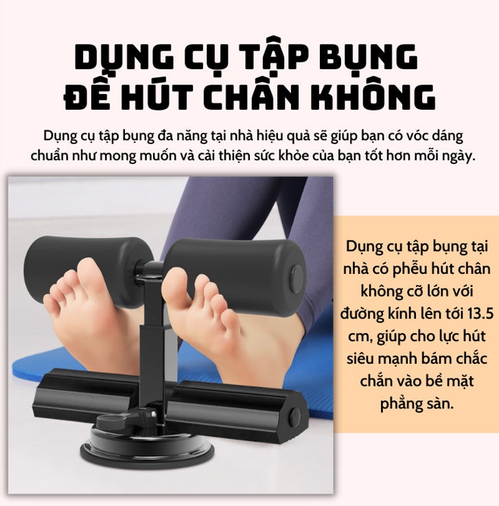 Dụng Cụ Tập Bụng Tại Nhà Đế Hút Chân Không Hiệu Quả Cao Giúp Eo Thon, Dáng Gọn, Nâng Cơ, Giảm Mỡ Chính Hãng miDoctor  Unisex