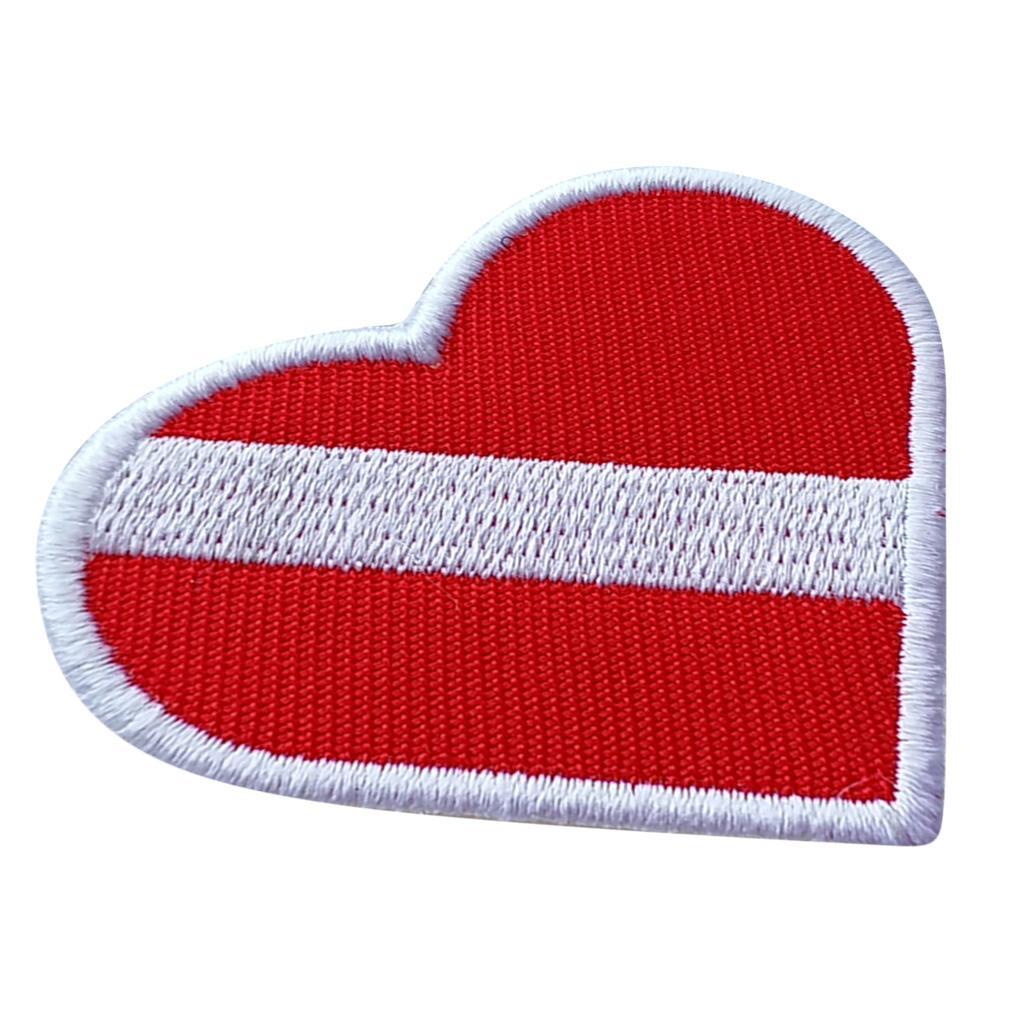 2-10pack Scuba Diving Alpha Flag Diver Down Flag Patch / Badge Red White