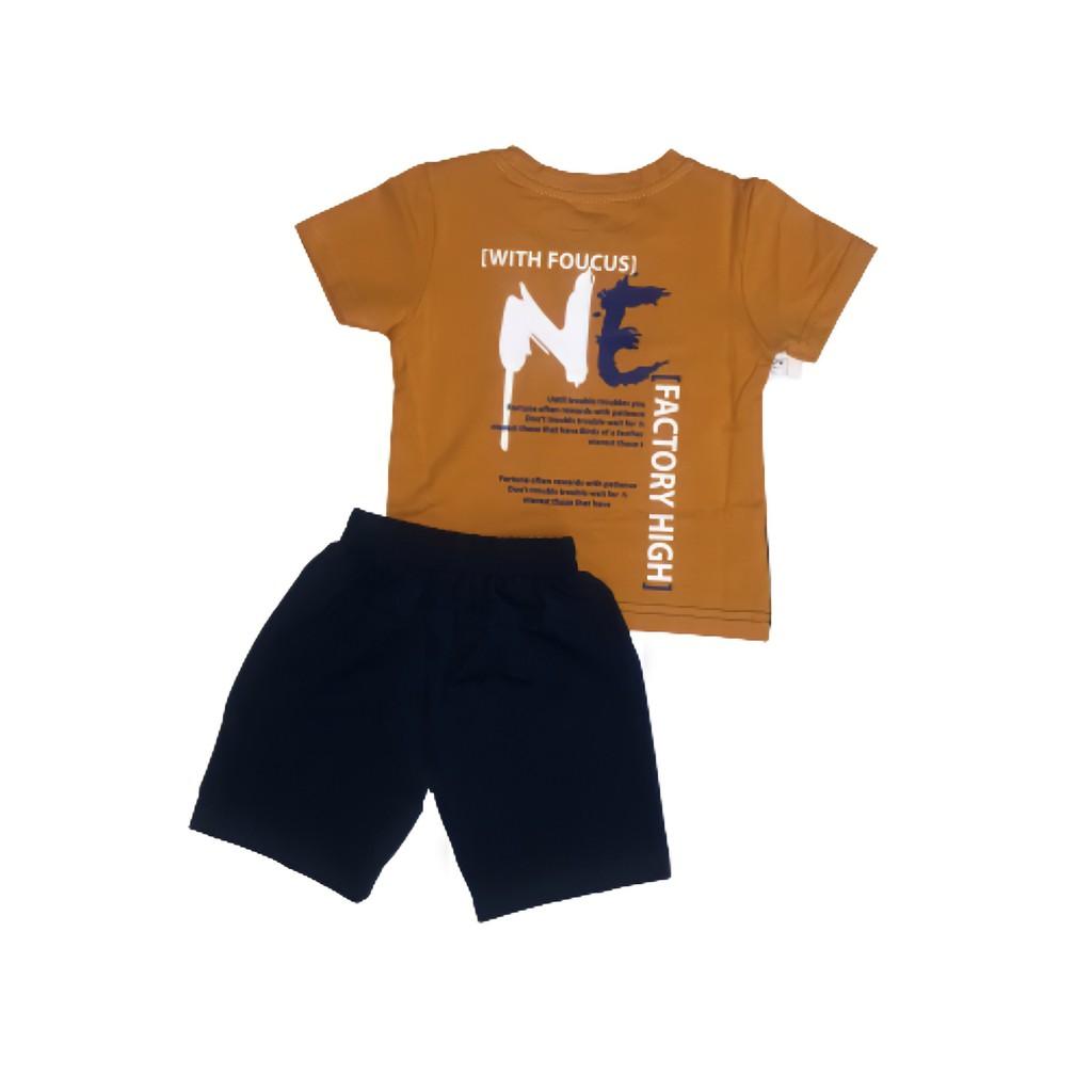 Bộ thun cotton cho bé trai từ 1 đến 5 tuổi