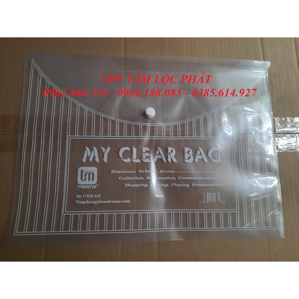 Túi Clearbag - Túi đựng hồ sơ có cúc - Túi khuy - Bìa nút