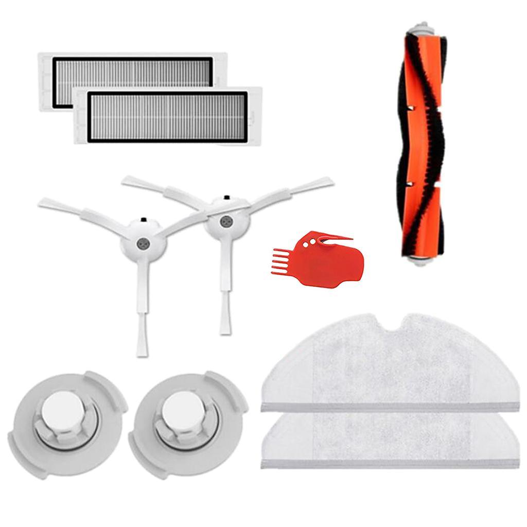 10pcs Main Brush HEPA Filter Side Brush for Robot Vacuum Cleaner