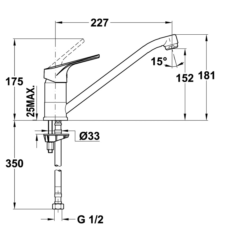 Vòi rửa chén TEKA MTP 913 - Hàng Chính Hãng