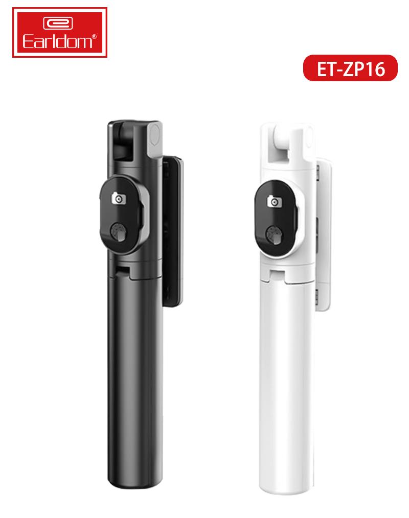 Gậy Chụp Ảnh 3 Chân Bluetooth Earldom ET-ZP16 kết nối không dây Bluetooth và tính năng tự động  Hàng chính hãng Giao màu ngẫu nhiên