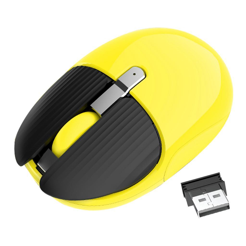 Computer Wireless Mouse, Wireless Ergonomic Mouse 2.4G Portable Mobile Mouse Optical Mice with Receiver, 1600 DPI, 4 Buttons for Laptop, Notebook, PC