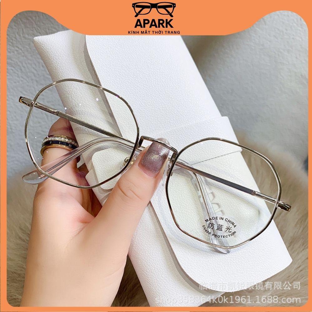 Kính Giả Cận, Gọng Kính Cận Nam Nữ Mắt Tròn Lục Giác Hàn Quốc Không Độ Hàn Quốc - APARK
