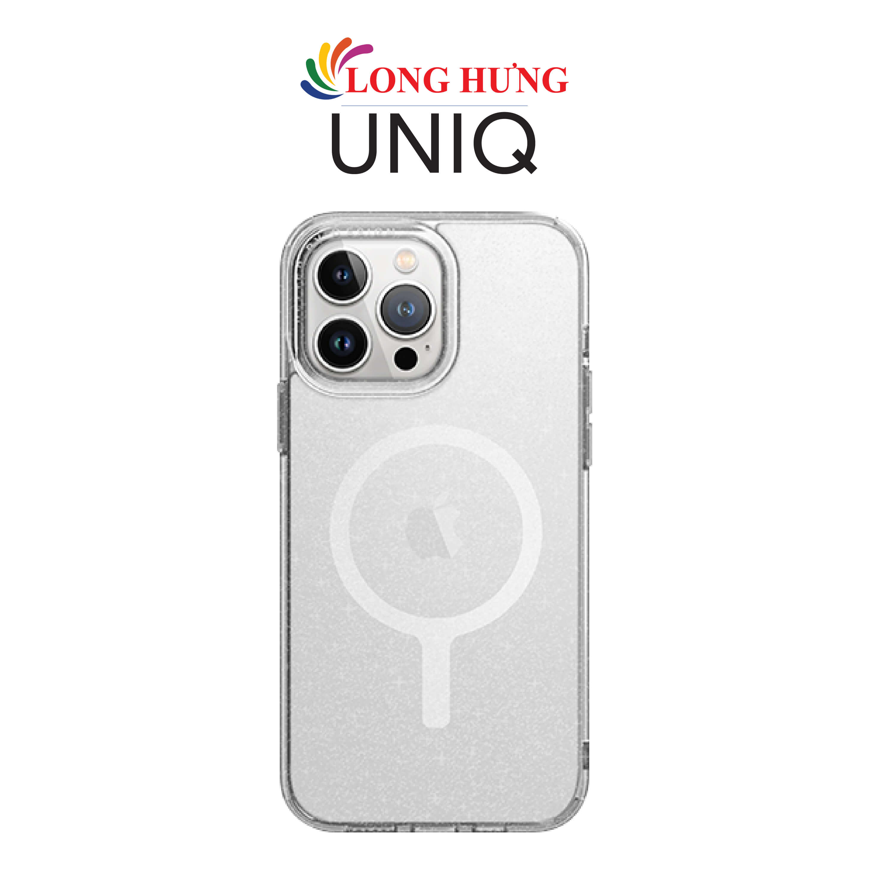 Ốp lưng chống sốc hỗ trợ sạc không dây Uniq Hybrid Compatible LifePro Xtreme dành cho iPhone 15 Pro Max - Hàng chính hãng