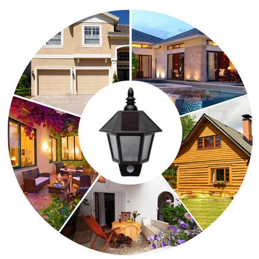 Solar Power Spotlight Outdoor Solar Lights Motion Sensor Wall Lights