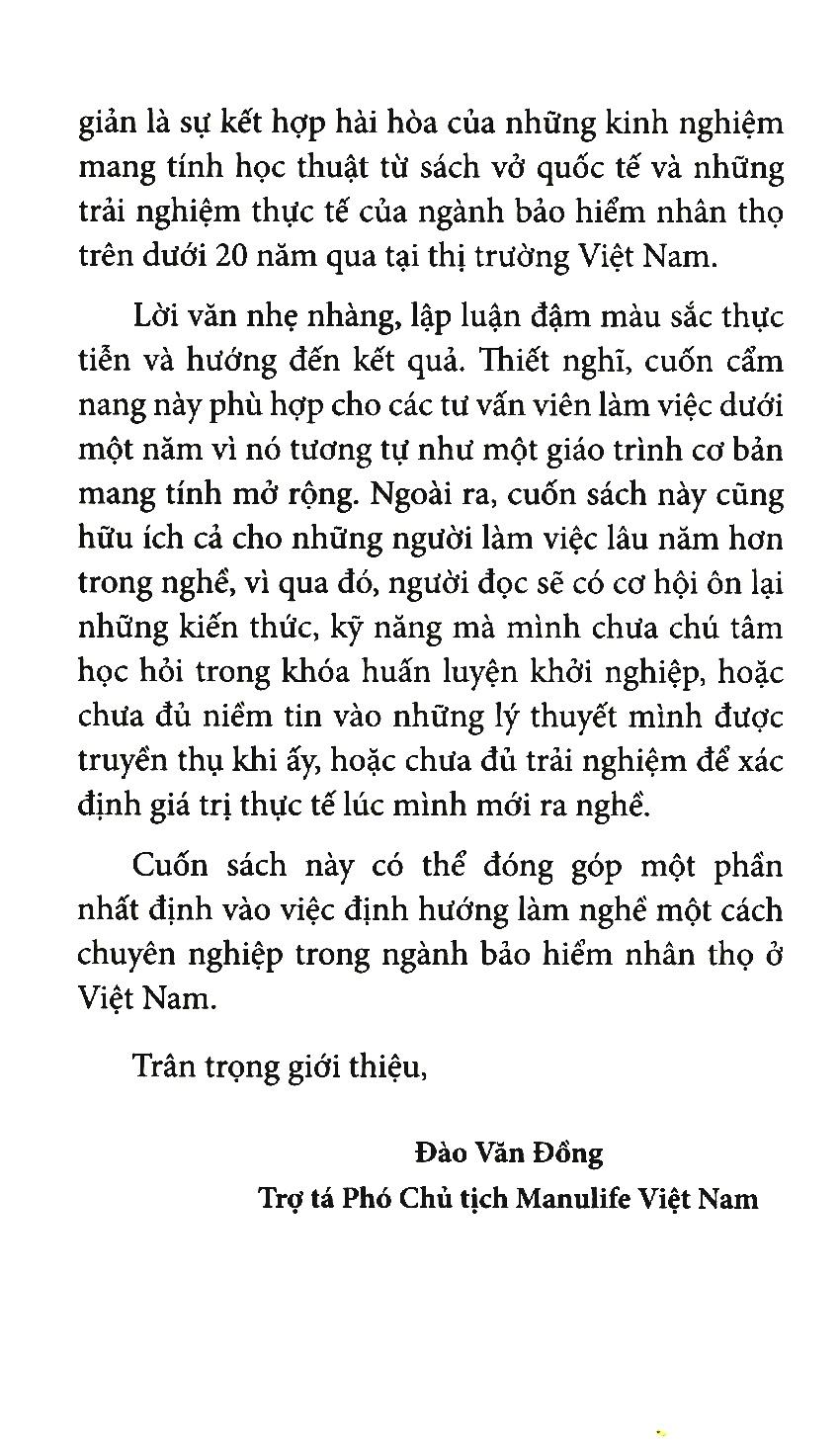 Đừng Bán Bảo Hiểm Hãy Trao Giải Pháp - Sách Gối Đầu Dành Cho Tư Vấn Bảo Hiểm Nhân Thọ (Tái Bản 2020)