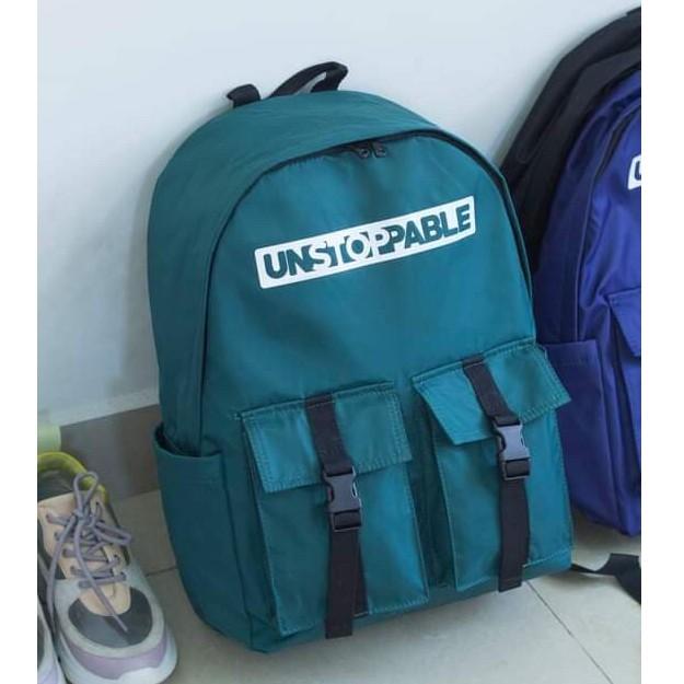 Balo học sinh, sinh viên với thiết kế unisex trẻ trung năng động chất dù nhẹ bền - BOM