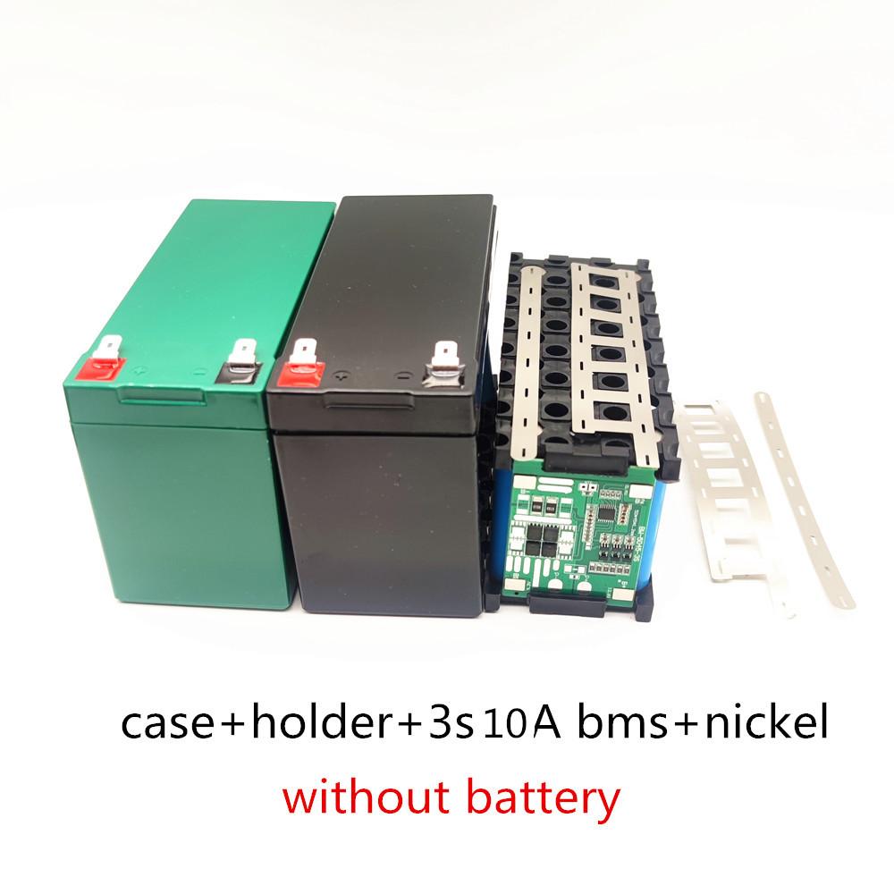 12V7Ah 8Ah10Ah12Ah Thay thế Axit-Chì cho Vỏ Pin Lithium Máy phun điện Hộp nhựa đặc biệt 18650 Hộp lưu trữ Màu xanh lá cây Màu đen: màu xanh lá cây 10a pcb niken