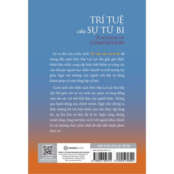 Trí Tuệ Của Sự Từ Bi - Bìa mềm