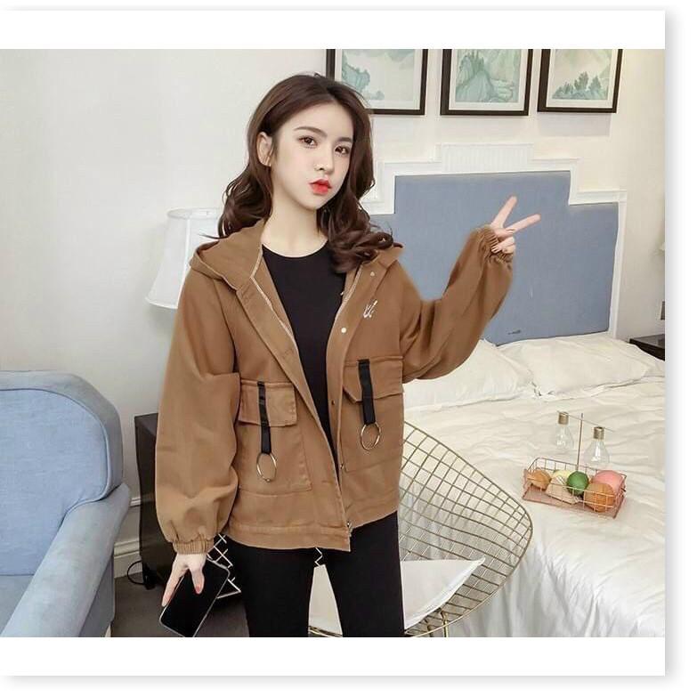 Áo khoác kaki nữ xịn xò siêu duyên dáng cho các bạn trẻ THỜI TRANG LANO STORE