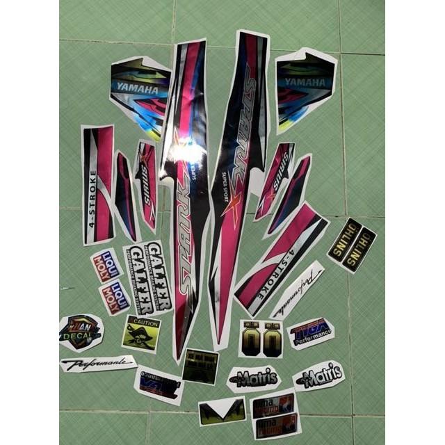 Tem sirius 110 spark hồng đen crom