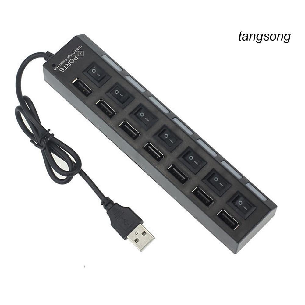 Ổ cắm Ts-7/ 4 cổng usb 2.0 có công tắc bật/ tắt cho máy tính bảng/ máy tính bàn