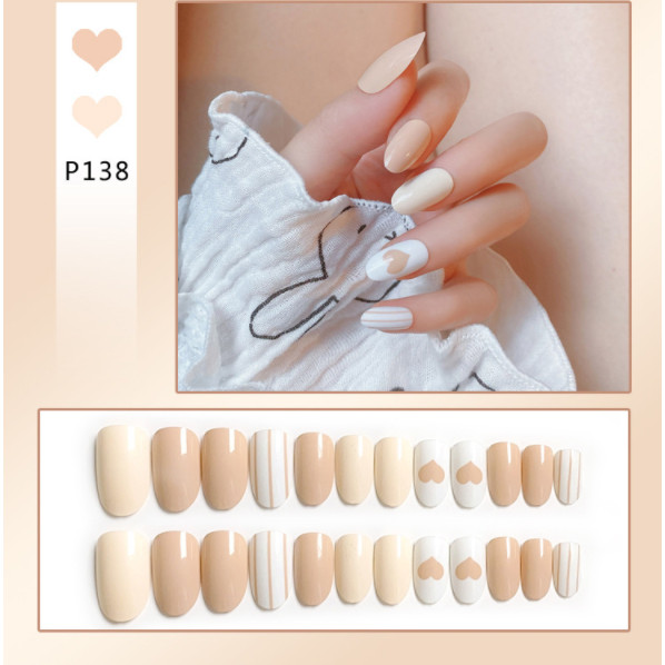 Bộ 24 móng tay giả nail thời trang như hình