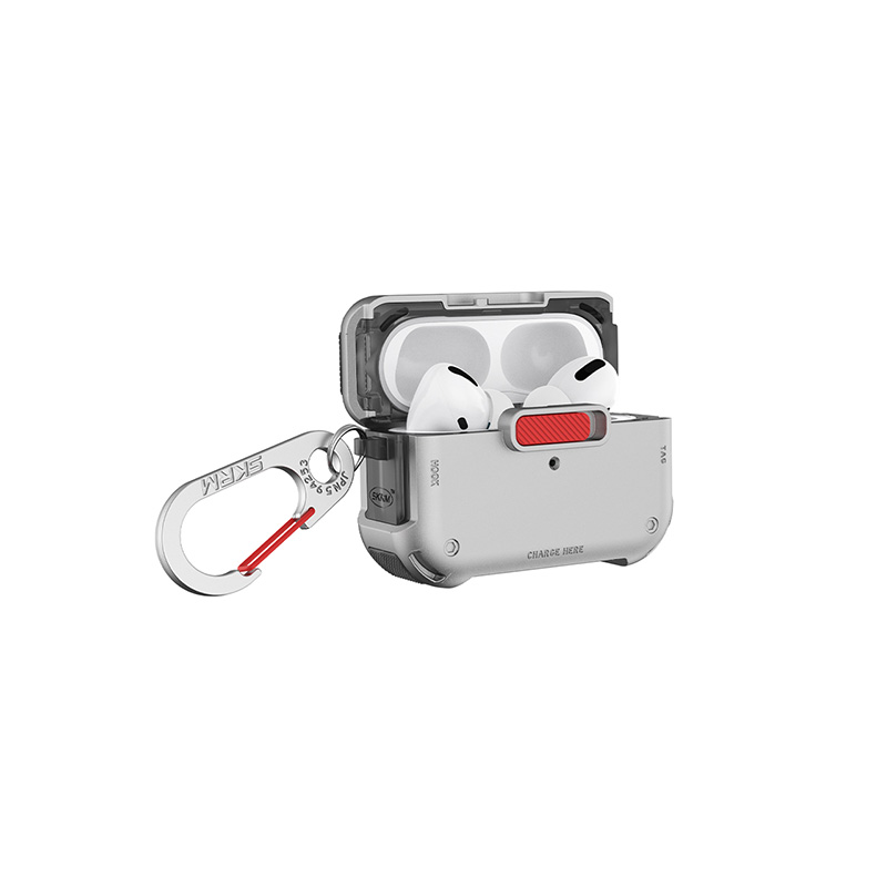 Ốp Bảo Vệ Skinarma MECHA Cho Airpods Pro 2/1 Thiết Kế Độc Đáo Có Khóa Cài Tặng Kèm Móc Đeo Zinc Alloy Chống Sốc Tốt Hàng Chính Hãng