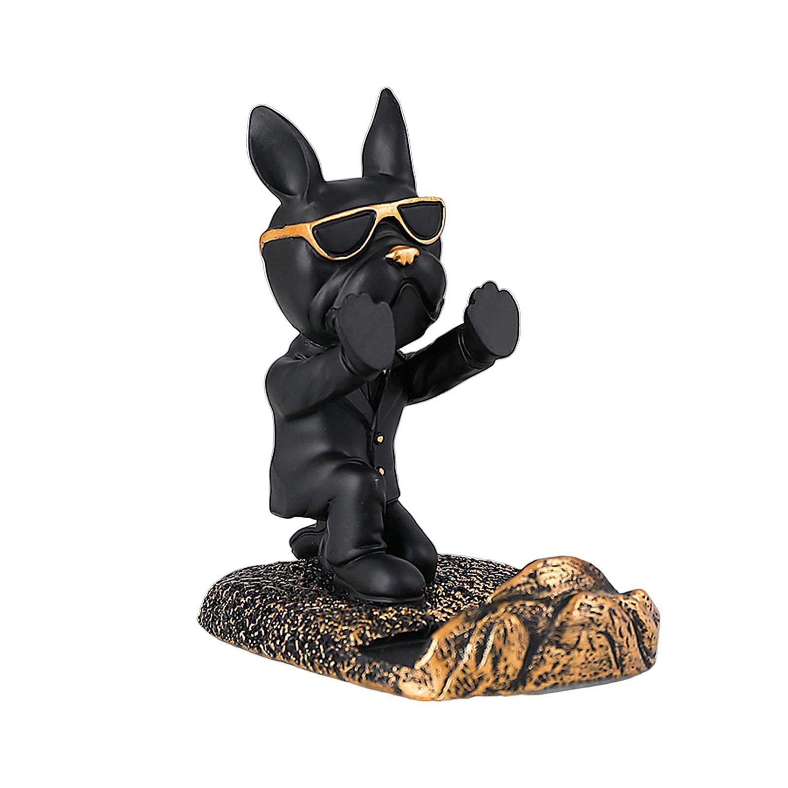 Dog Desktop Phone Holder Support Anti Slip Lovely Bracket Sculpture for Home