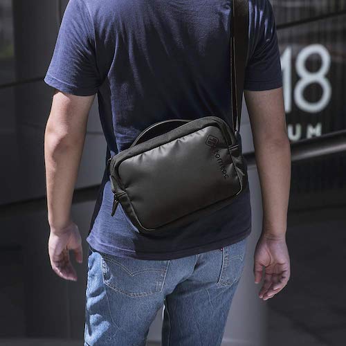 TÚI ĐEO CHÉO ĐA NĂNG TOMTOC CROSSBODY FOR TECH ACCESSORIES AND IPAD MINI 7.9INCH