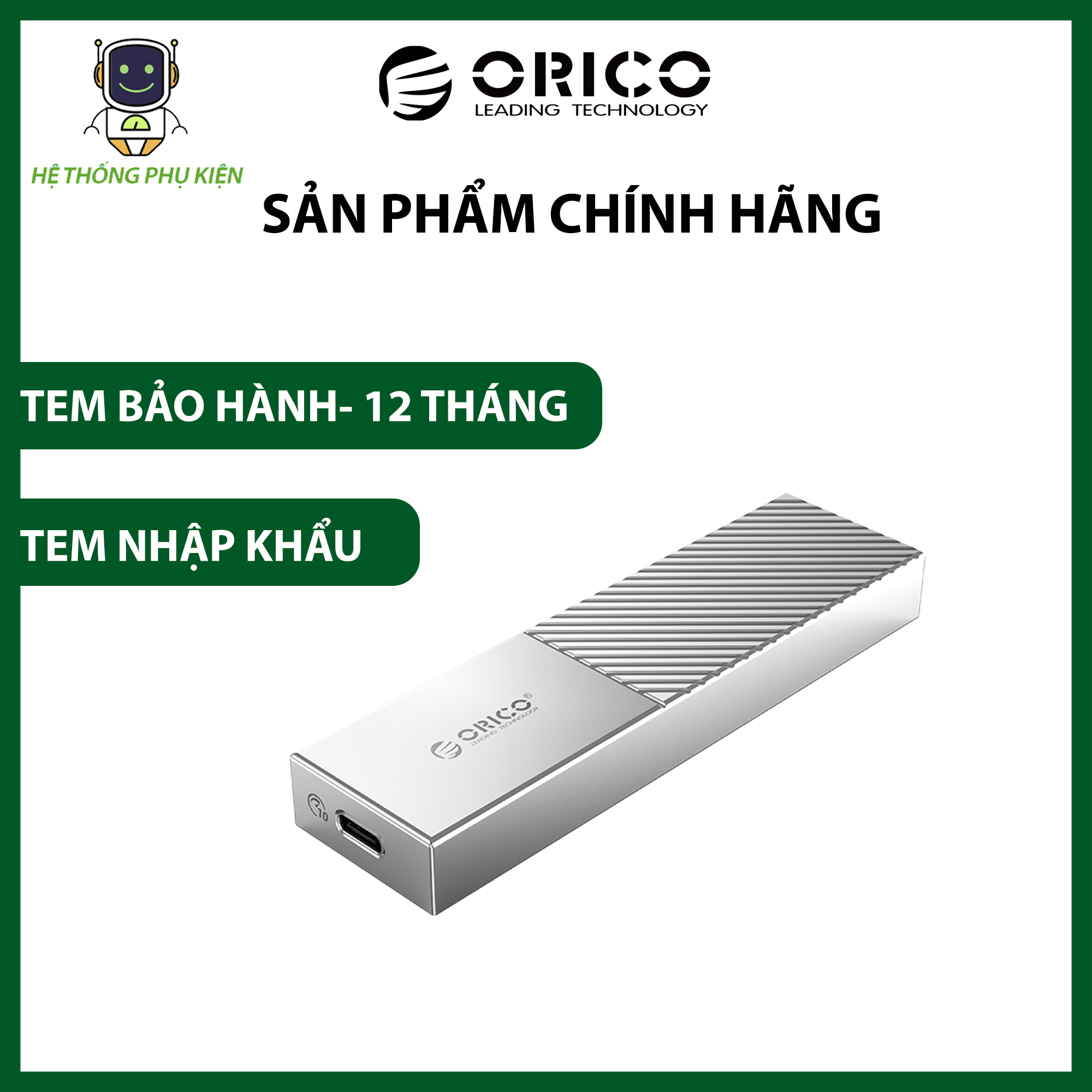 Box Ổ Cứng SSD M2 NVME ORICO- M206C3-G2- Hàng Chính Hãng