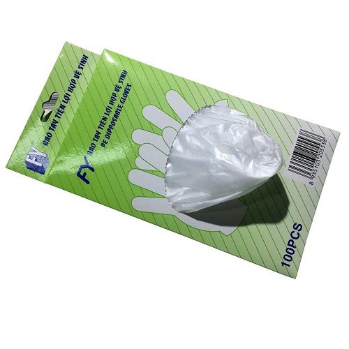 Combo 3 hộp găng tay thực phẩm FY tiện lợi hợp vệ sinh, nhựa HDPE, xanh lá, 100 cái/hộp.