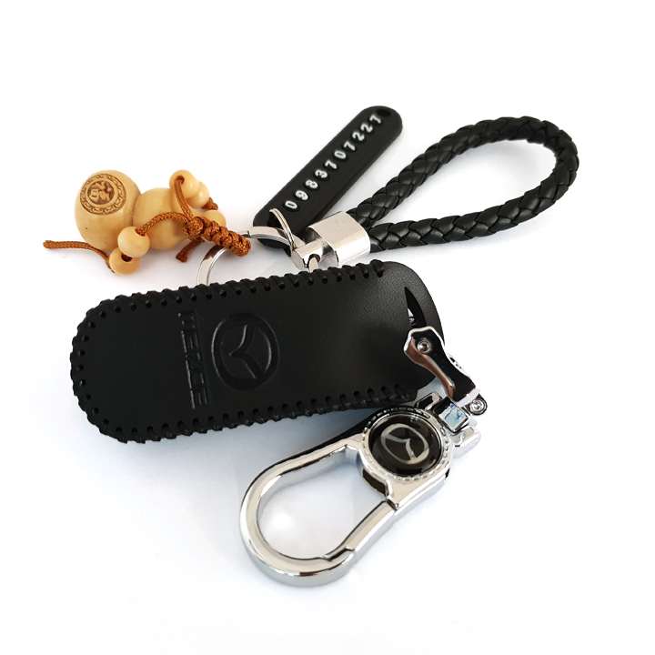 Bao da chìa khóa ô tô Mazda 2 nút PKXH-95