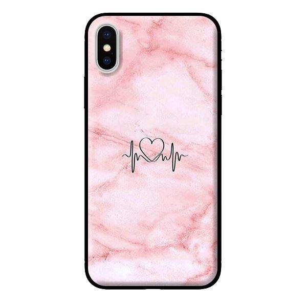 Ốp in cho iPhone X Đá Hồng - Hàng chính hãng