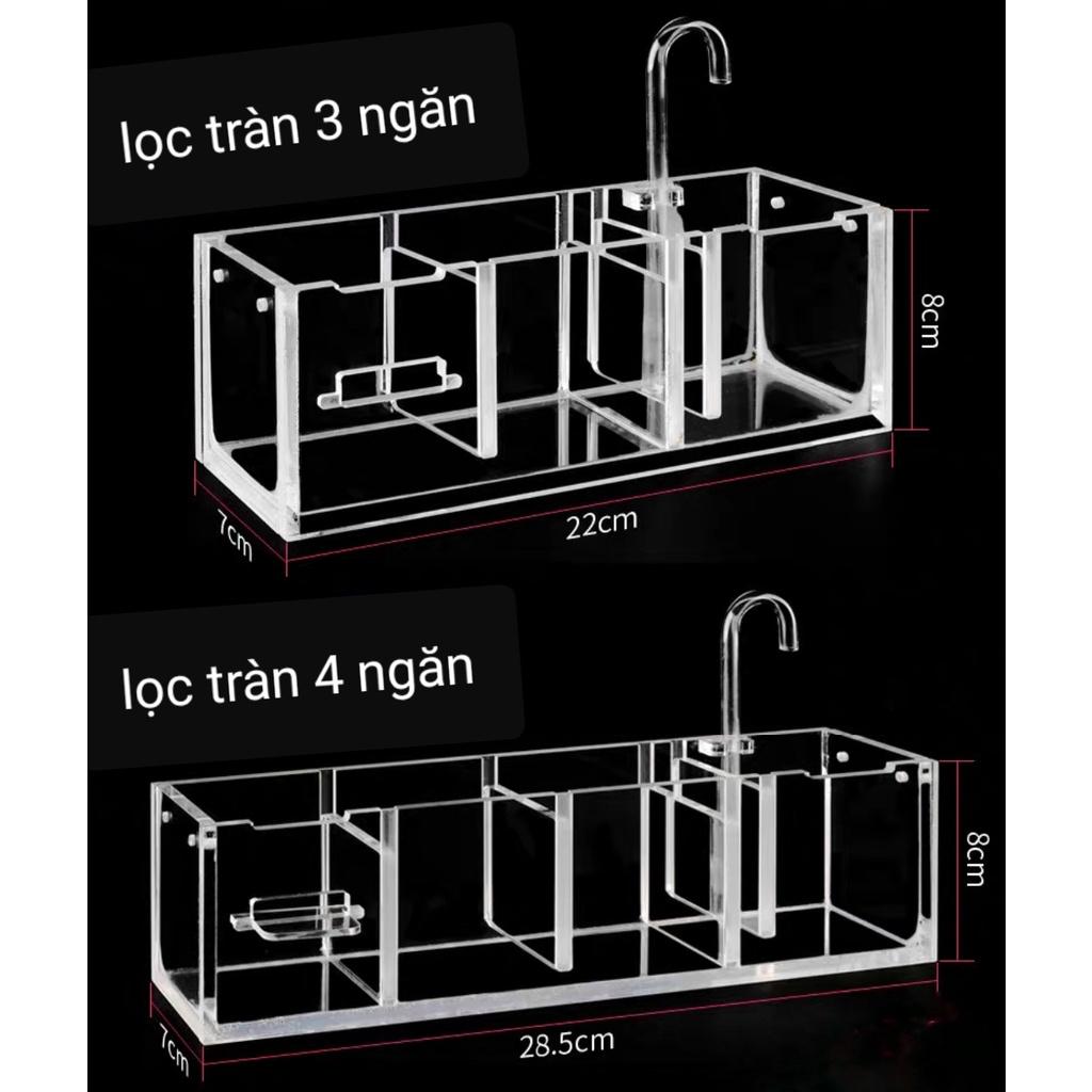 Lọc tràn mini cài thành bể , lọc bể cá