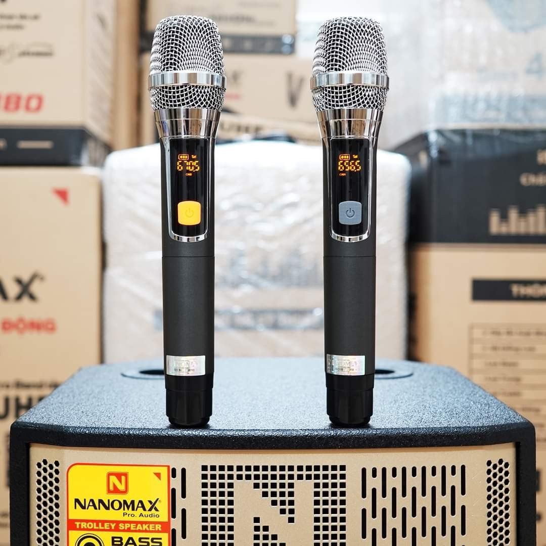 Loa Kéo Karaoke Bluetooth Nanomax 3 tấc SK-12F7. Tặng kèm 2 không dây. New Model 2023. Hàng chính hãng