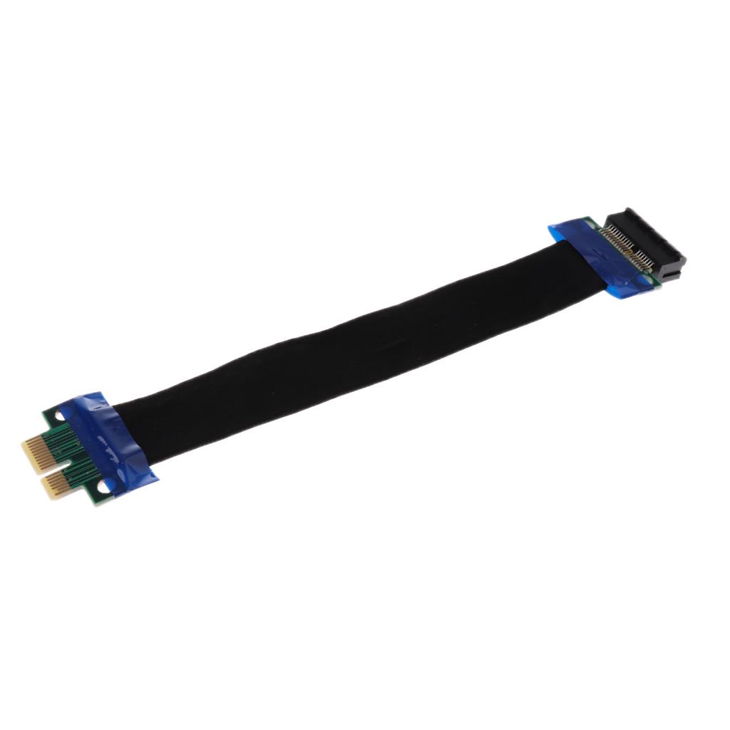 Adapter Cable PCI-E Express 4X & 1X Riser Card Flexible Cord Ribbon Cables